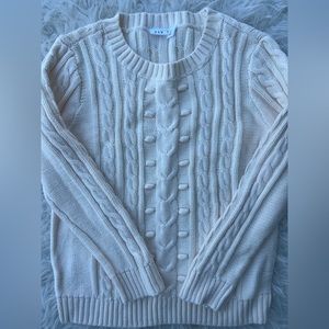 Gapkids Size 8 cream color sweater with embroidered detail.